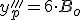 y_p&#39;&#39;&#39;=6\cdot B_o