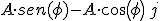 A\cdot sen(\phi)-A\cdot cos(\phi)\,j