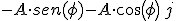 -A\cdot sen(\phi)-A\cdot cos(\phi)\,j