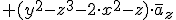 +(y^2- z^3-2\cdot x^2-z)\cdot \overline{a}_z