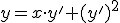 y=x\cdot y&#39;+(y&#39;)^2