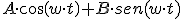 A \cdot cos(w\cdot t)+B\cdot sen(w\cdot t)