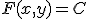 F(x,y)=C